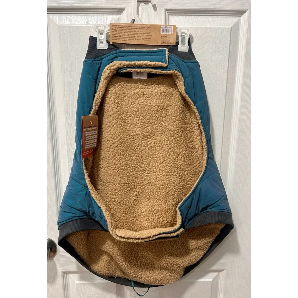 Arcadia Trail Dog Ultra Reflective Sherpa Jacket Teal Sz XX-Large‎ 42